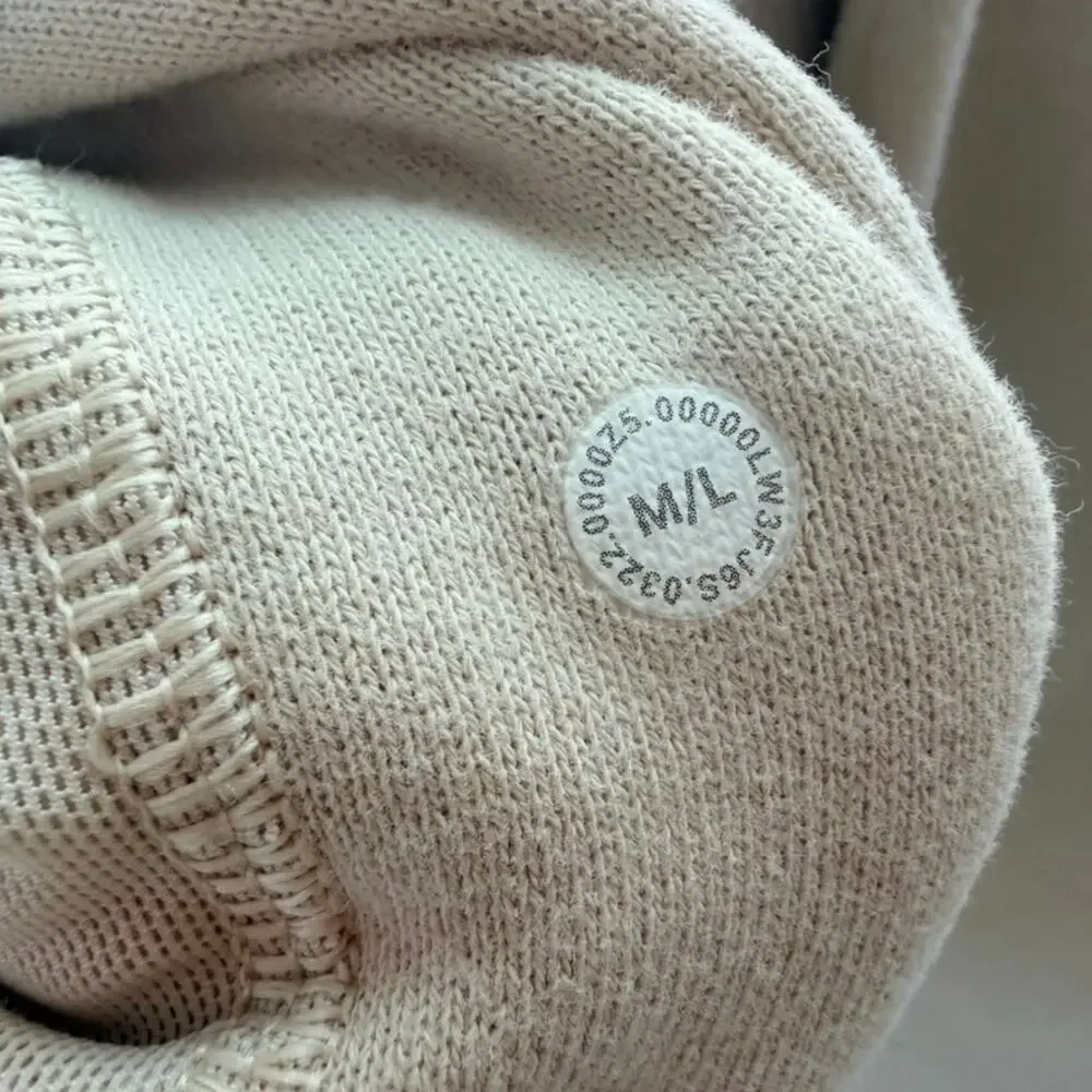 Lululemon Scuba Oversized Funnel Neck Sweatshirt Natural Ivory Size M/L Fleece
